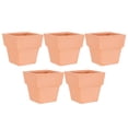 thumbnail image 4 of 5pcs Terracotta Pot Clay Flowerpot Mini Nursery Pot Thickened Plant Nursery Pots Flower Containers, 4 of 5