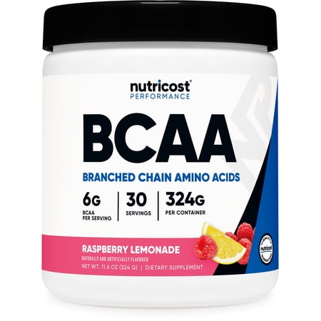 Nutricost BCAA Powder- 2:1:1 - (Raspberry Lemonade) 30 Servings - Amino Acids