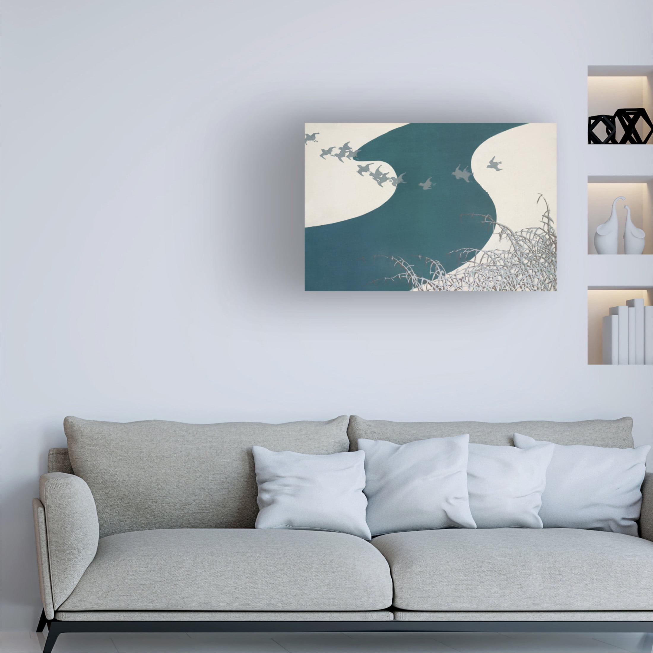 Trademark Fine Art Pictufy Birds From Momoyogusa Canvas Wall Art
