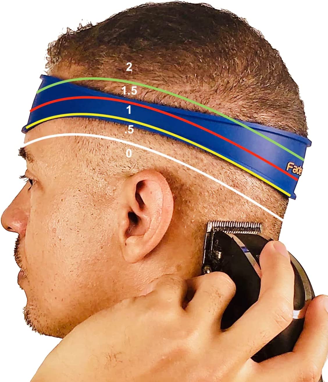 Fade Guide and Neckline Shaving Template for DIY Haircuts