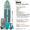 thumbnail image 2 of Drift Classic Inflatable Paddle Board - SUP Paddle Board & Accessories for Water Adventures - Portable Stand-Up Paddle Board for Easy Packing - Native Floral, Adult, 10 feet 8 inches, 2 of 8