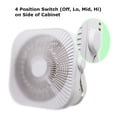 thumbnail image 2 of Ventilador Optimus F-1023 de interior, enchufable, 30 W, 3 velocidades, blanco, 2 of 5
