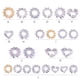 thumbnail image 4 of Qarigey Anillos para pezones, adornos para el cuerpo a la moda, falso cómodo, joyas pedantes resistentes al desgaste para vestirse Ropa, zapatos y accesorios Miscelánea Como se muestra 8 piezas, 4 of 6