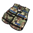 thumbnail image 4 of Chaleco con clip de juguete para ni?os, chaleco de almacenamiento con clip ajustable de tela Oxford para juego de disparos de bolas de Gel de agua, camuflaje verde, 4 of 8