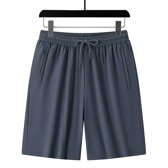 Plebaso Big and Tall Shorts for Men Lightweight Mens Breathable Casual Beach Shorts with Zipper Pockets