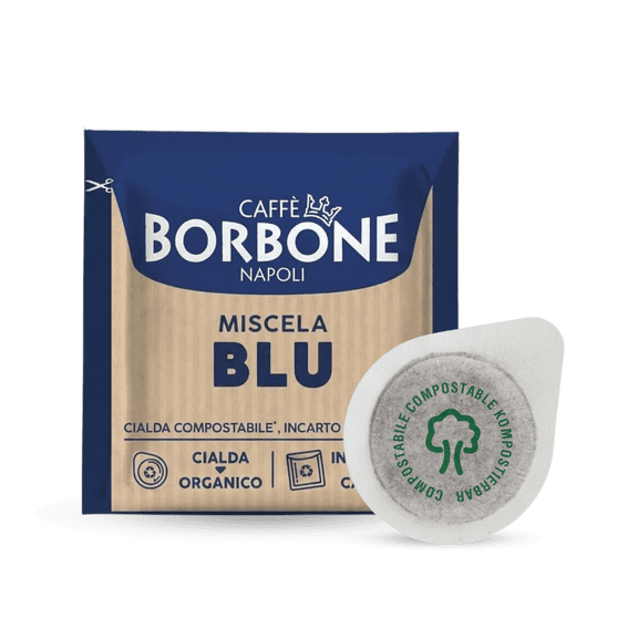 Caffè Borbone Blue Blend Medium Roast Single Serve ESE Espresso Paper Pods (50 Count)