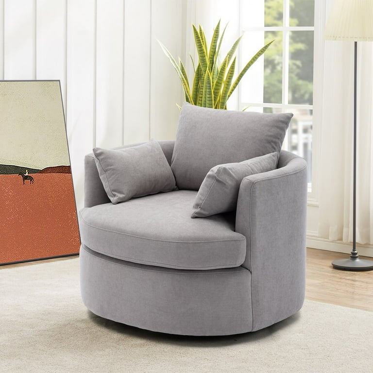 Dazhaun Swivel Barrel Chair