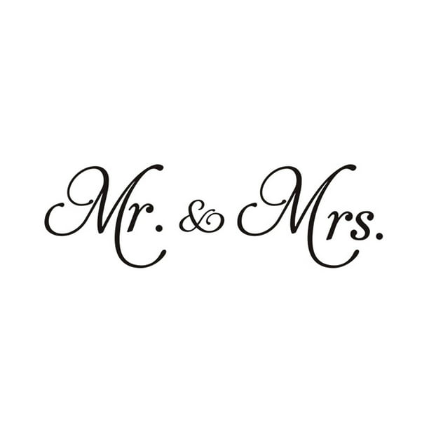 LMZM Romantic Mr Mrs Wall Sticker Living Room Bedroom Wallpaper Decal Home Art Decor LMZM Romantic Mr Mrs Wall Sticker Living Room Bedroom Wallpaper Decal Home Art Decor