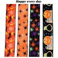 thumbnail image 3 of HOARBOEG 21ft Halloween Wired Ribbon, Printed Fabric Ribbon for DIY Bows, Wreaths, Gift Wrapping, Fall, Thanksgiving, Christmas Party Decorationsfts, garland, tree topper, wedding arch, 3 of 5