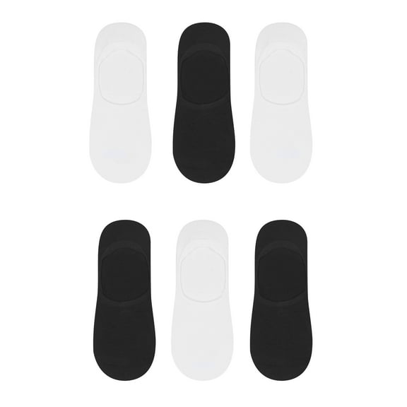 Invisible Liner Socks 6-Pack Hanes Women's Performance Lightweight Sneaker Cut