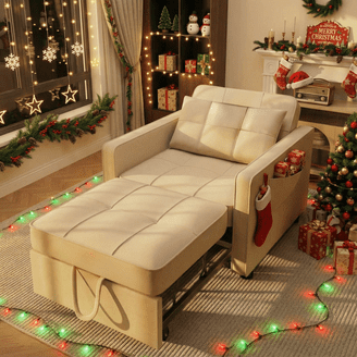 Ktaxon 3-in-1 Single Sofa Bed Convertible Sleeper Chair Tech