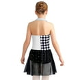 thumbnail image 3 of Aislor Girls Circus Clown Jumpsuit Halter Neck Sparkle Ballet Leotard Gymnastics Modern Dancewear White 12, 3 of 7