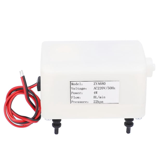 ZYA680 Mini Air Pump Ultra Quiet 4W 6-8L/min 15-25kPa AC DC Electric Inflator AC 220V