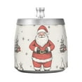 thumbnail image 7 of Yayeee Ashtray with Lid for Cigarette Smokeless Stainless Steel Home Ash Holder, Beige Christmas Santa, 7 of 7