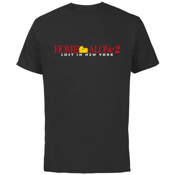 Home Alone 2: Lost in New York Official Movie Logo - Short Sleeve Cotton T-Shirt for Adults - Customized-Black