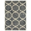 Gap Home Geometric Striped Indoor Area Rug, Blue and White, 5'x7'