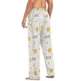 thumbnail image 6 of Beer Mugs Leaves Men's Pajama Pants with Pocket Lounge Pants Pajama Sleep Pant Pj Comfortable, 6 of 7
