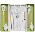 thumbnail image 1 of Organizador de utensilios Lifewit para cajones de cocina, verde y blanco, 1 of 8