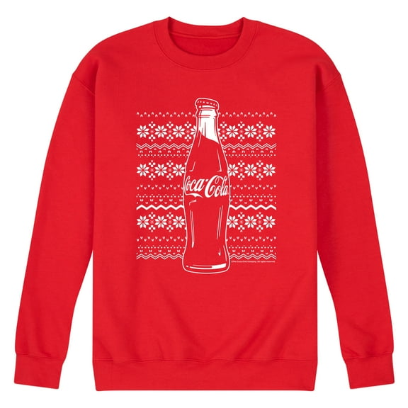 Coca-Cola - Coke Holiday Sweater - Men's Long Sleeve Crew Fleece Sweatshirt