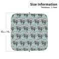 thumbnail image 2 of Pofeuu Sea Otter Print Coasters for Drinks, 4Pack PU Leather Coasters, Bar Drink Coasters for Tabletop Protection, Furniture from Damage-Square, 2 of 6