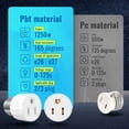 thumbnail image 3 of E26/E27 Enchufe de luz de 3 clavijas a adaptador de enchufe, tornillo polarizado en toma de corriente para enchufe de luz, 3 of 8