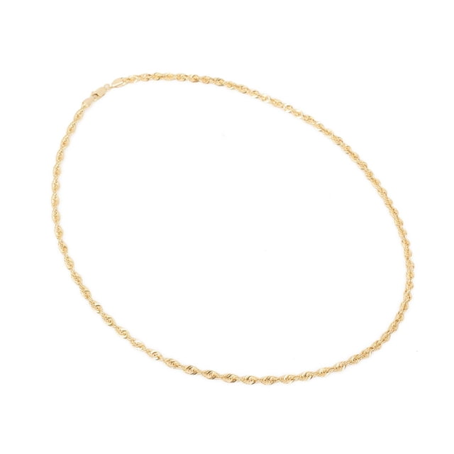 Cadena Collar Torsal 4mm Ametrinaa Unisex 60cm Oro Italiano Hueco 10k
