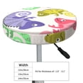 thumbnail image 4 of Daiia Cute Chameleons Stool Covers Round,Round Bar Stool Covers Waterproof Bar Chair Covers Washable Stool Cushion Slipcover for 12-14 Inch Chair-13 inch, 4 of 7