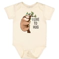 thumbnail image 3 of Inktastic I Live to Hug Cute Sloth on a Branch Boys or Girls Baby Bodysuit, 3 of 5