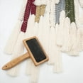 thumbnail image 3 of 3X Cepillo de Borlas para Alfombras Alfombra Macramé Peine de Tejido Cuerda de Algodón para Tejer Tapices Herramientas de Peine de Cardado de Nudo Abierto A, 3 of 5