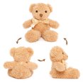 thumbnail image 3 of MorisMos 3 Packs Cute Teddy Bear Stuffed Animal with Bow Ties Plush Toys 9.8 Inch, 3 of 6