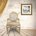 thumbnail image 3 of Phillip, Jamie 12x12 Gold Ornate Wood Framed with Double Matting Museum Art Print Titled - Black Vain Abstract, 3 of 4