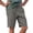 Dark Gray, variant on MuXiKeJi Clothes Men's Cargo Shorts Casual Drawstring Elastic Waist Athletic Workout Gym Jogger Shorts with 4 Pockets