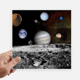 thumbnail image 1 of Many Planets Dark Universe Sticker Tags Wall Picture Laptop Decal Self adhesive, 1 of 1