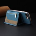 thumbnail image 4 of Dteck Magnetic Case for iPhone 8 Plus/7 Plus, 2 in 1 Wallet Case Detachable Card Holder, Compatible with MagSafe, Slim PU Leather RFID Blocking Credit Slots Zipper Pocket,Light Blue, 4 of 7