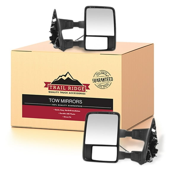 Trail Ridge Tow Mirror Power Fold Extend Heat Smoked Signal Memory Pair for Ford TR00319