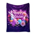 thumbnail image 2 of Easter Throw Blanket, Warm Fleece Flannel Bed Blanket, Lightweight Easter Blanket for Sofa Bed Couch 30"x40", 2 of 8