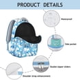 thumbnail image 4 of "Stylish Butterfly Pattern Backpack - Lightweight School Bag with Spacious Main Compartment, Padded Laptop Sleeve, Ergonomic Shoulder Straps, Fashionable Bookbag for College Students & Women", 4 of 6