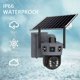 thumbnail image 1 of ¡Precios de Oferta!, Cámara de monitoreo de energía solar WiFi PTZ Pantalla de visión nocturna para exteriores Detección humana Protección de seguridad de 6MP Cámara de vigilancia CCTV IP Akmoler, 1 of 9