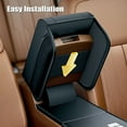 thumbnail image 4 of relayinert Comfortable PU Leather Armrest Box Center Console Pad With For Car Armrest Car Storage brown, 4 of 6