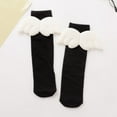 thumbnail image 2 of Kogui Knee High Socks for Girls Uniforms Girls Knee High Socks Stripe Seamless Toe Kids School Uniform Socks Over The Knee Socks for Girls Boys Size 5-15 (Black,5-15 Years), 2 of 4