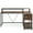 Brown, variant on YYAo Gaming Desk, Computer Desk,Reversible L-Shaped Desk, Industrial Corner Desk with Drawer & Shelves,Rustic Brown