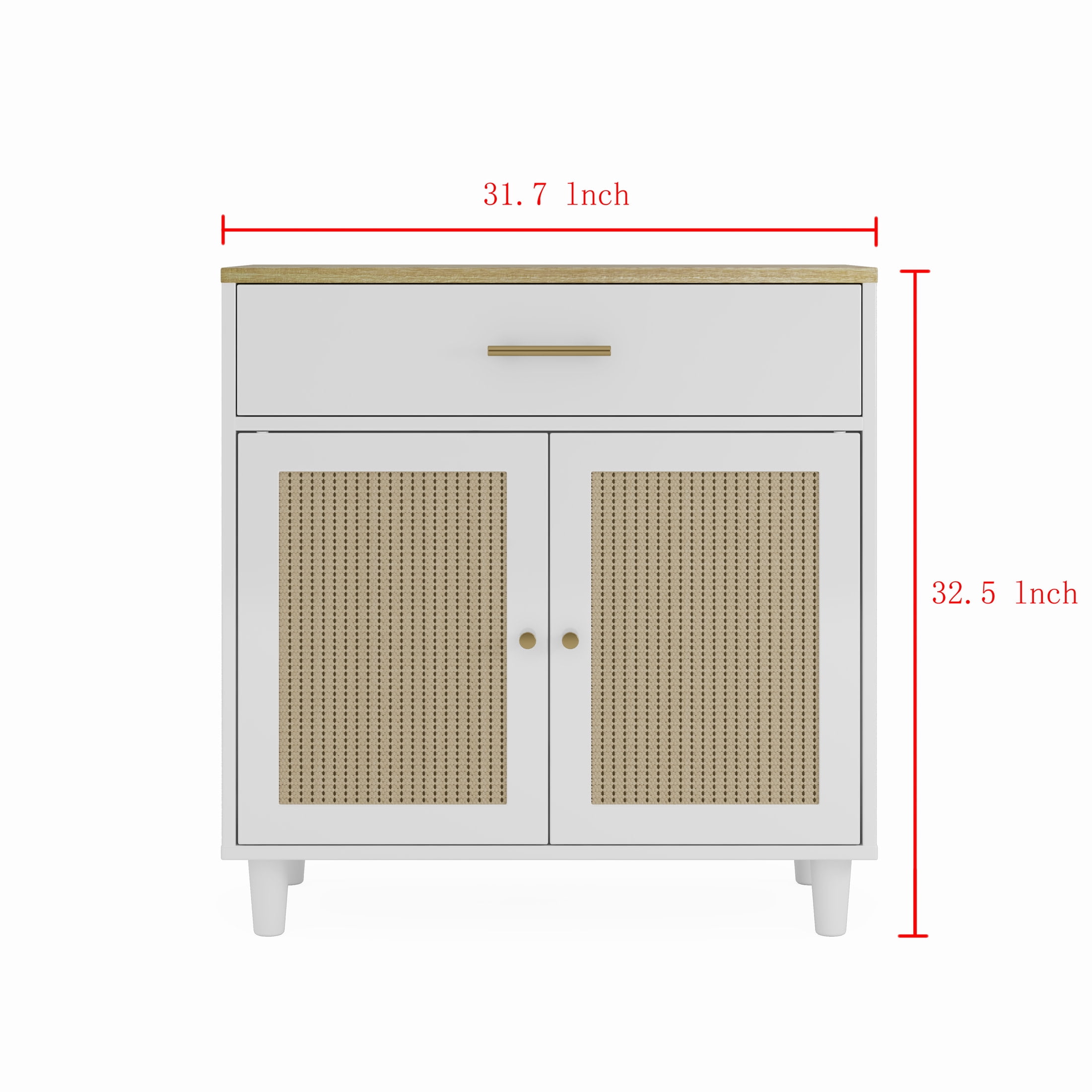 Noble House Cat Litter Box Enclosure with Scratch Pad, Wooden Hidden Pet House Sideboard Cabinet, White