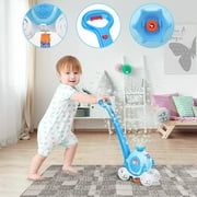 Bubbles Machine Outdoor Toys for Toddlers,Baby Toys Pumpkin Carriage Bubbles Summer Toys Games,Bubble Push Toy for Age 1 2 3 4 Year Old Preschool Kid Boys Girls Birthday Best Gifts Pink