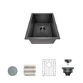 thumbnail image 7 of TORVA 15x17x9 inch Undermount Kitchen Sink Nano Coating 16 Gauge RV Wet Bar Sinks Gunmetal, 7 of 7