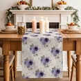 thumbnail image 2 of Table Runner 90 Inches Long for Kitchen Dining, Purple Spring Floral Dresser Scarf Farmhouse, Dining Table Decorations for Wedding/Parties, Farmhouse Flowers Modern Art 13 x 90 In, 2 of 8