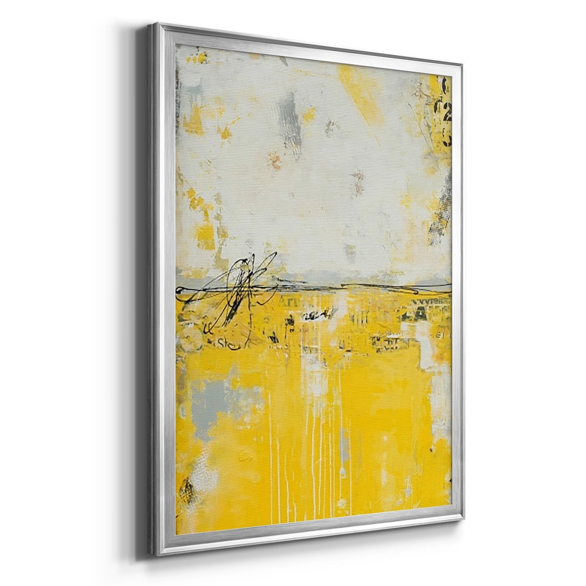 Yellow Bound Premium Framed Print, in Gold, Black, or Silver - Ready to Hang