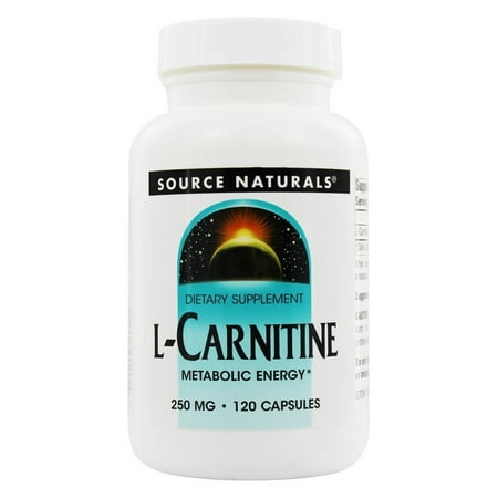 Source Naturals - L-Carnitine Metabolic Energy 250 mg. - 120 (Best Source Of Natural Energy)