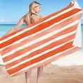 thumbnail image 2 of SLYNSHome Oversized Beach Towel Orange Microfiber Sand Free Super Absorbent Lightweight Towels for Travel Swimming Bath Camping, 2 of 7
