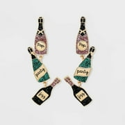 SUGARFIX by BaubleBar 'Champagne Problems' Statement Earrings - Pink/Green/Black