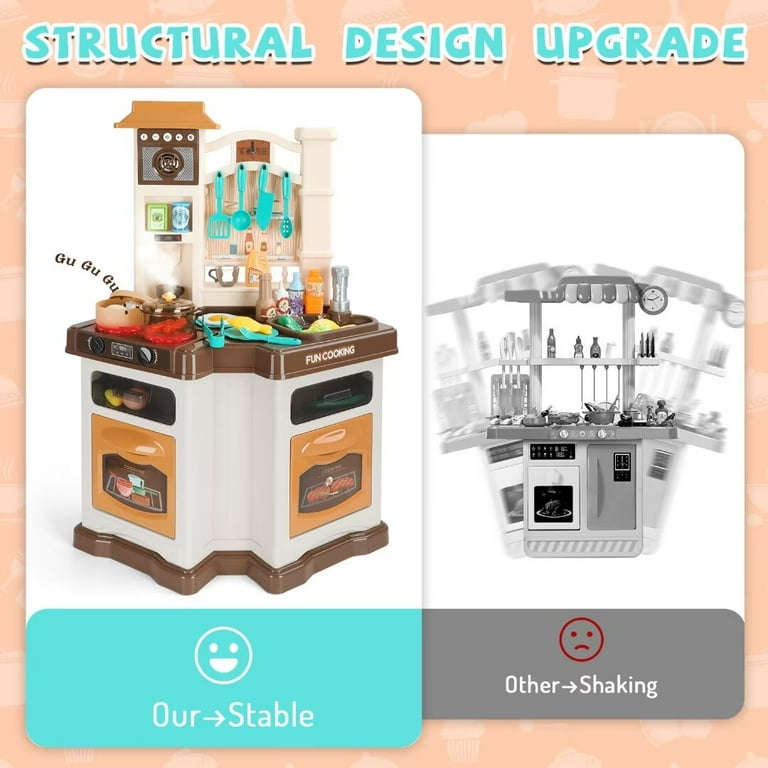 Easy Bake Oven 47PCS Kids Kitchen Playset With Sound Light